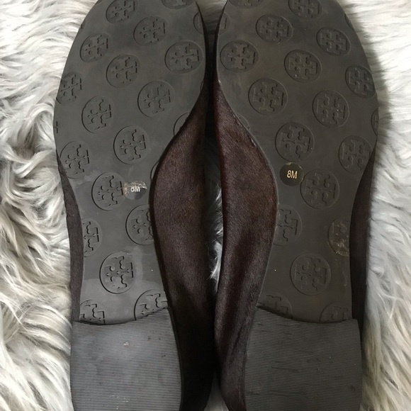 Tory Burch flat real fur size 8 - Picture 16 of 16
